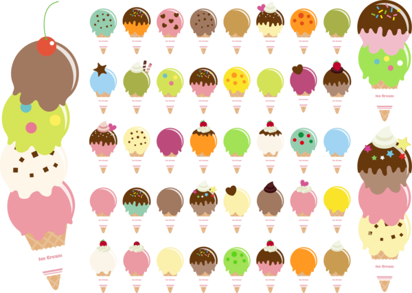 Free Ice Cream Food Cuisine Line Clipart Clipart Transparent Background