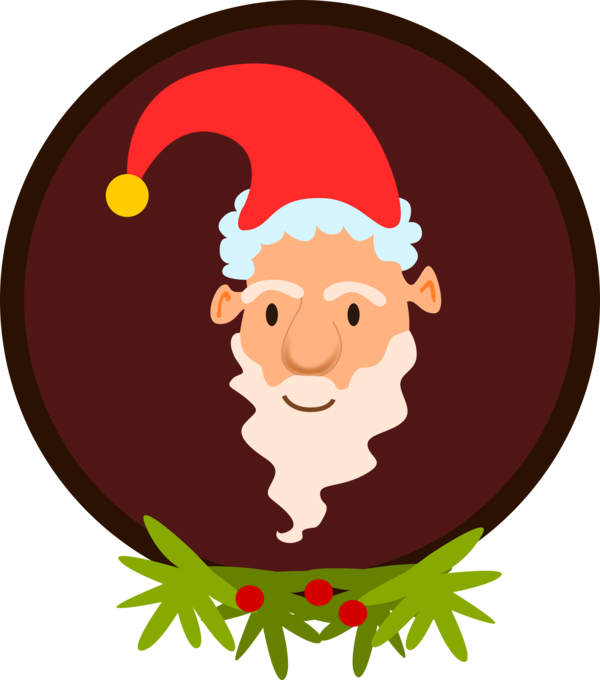 Free Christmas Cartoon Santa Claus Smile Clipart Clipart Transparent Background