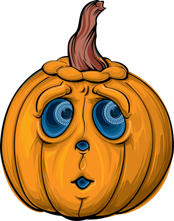 Free Halloween Pumpkin Calabaza Food Clipart Clipart Transparent Background