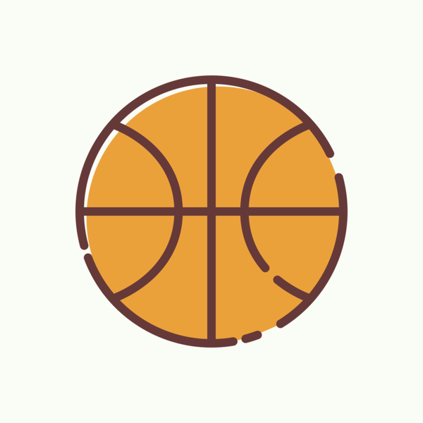 Free Basketball Circle Line Area Clipart Clipart Transparent Background