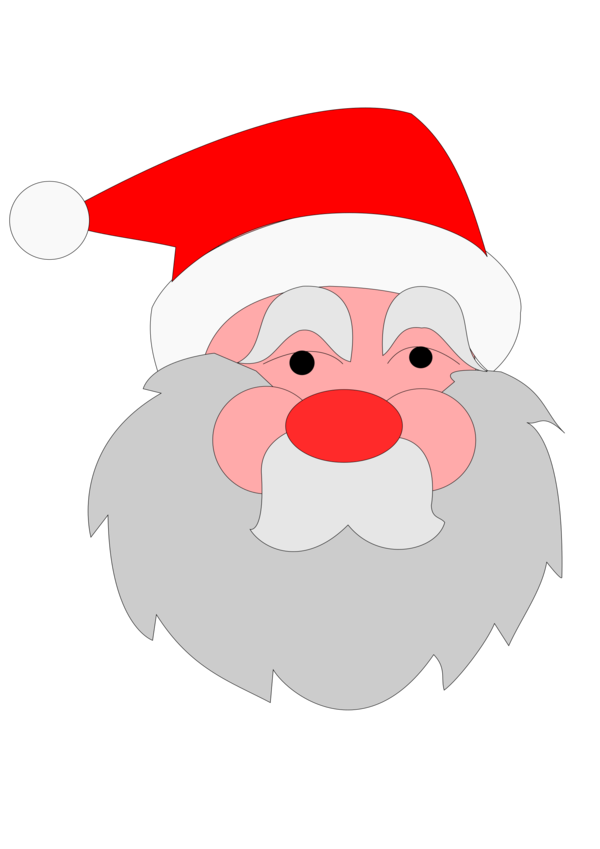Free Christmas Santa Claus Nose Christmas Clipart Clipart Transparent Background