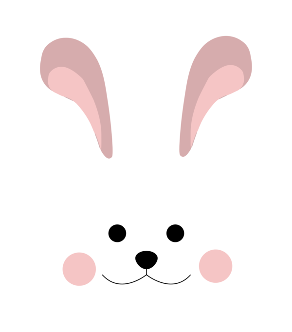 Free Rabbit Nose Rabbit Easter Bunny Clipart Clipart Transparent Background