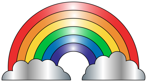 Free Cloud Line Rainbow Circle Clipart Clipart Transparent Background