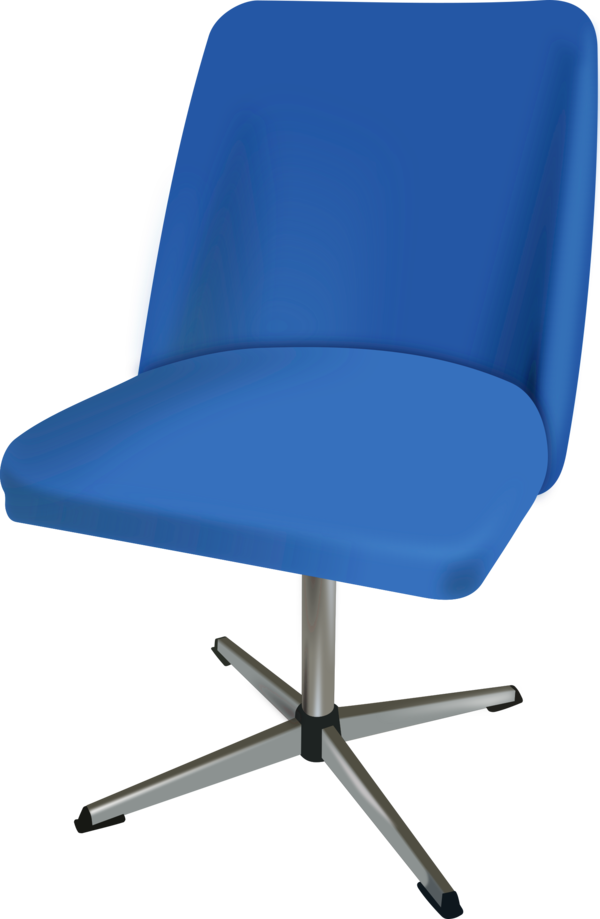 Free Office Chair Furniture Cobalt Blue Clipart Clipart Transparent Background