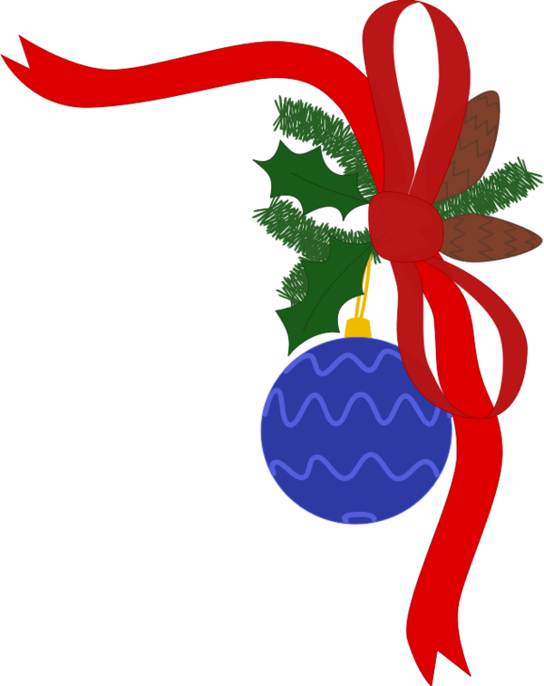 Free Christmas Fruit Flower Tree Clipart Clipart Transparent Background