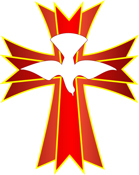 Free Church Symmetry Leaf Cross Clipart Clipart Transparent Background