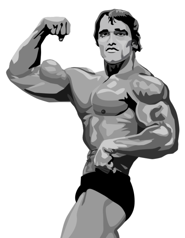 Free Education Man Standing Muscle Clipart Clipart Transparent Background