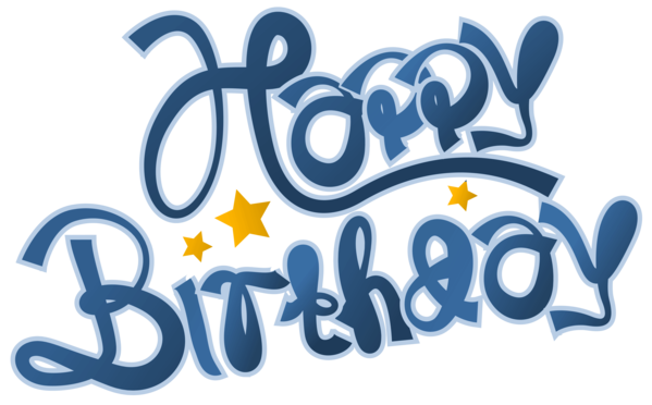 Free Birthday Text Logo Line Clipart Clipart Transparent Background