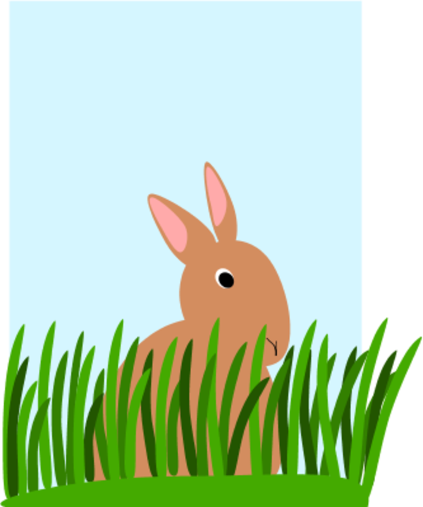 Free Rabbit Rabbit Grass Hare Clipart Clipart Transparent Background
