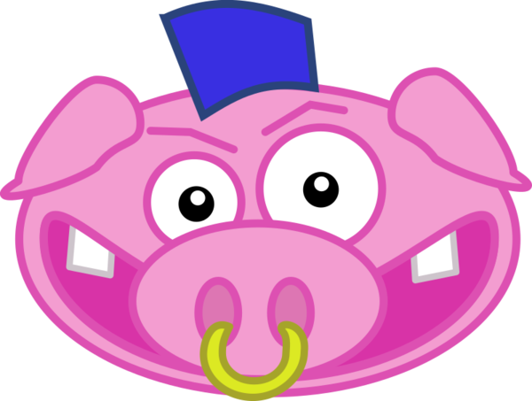 Free Pig Cartoon Snout Suidae Clipart Clipart Transparent Background
