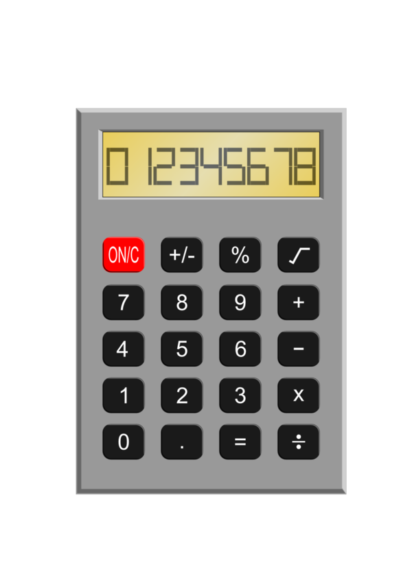 Free Office Calculator Office Equipment Telephony Clipart Clipart Transparent Background