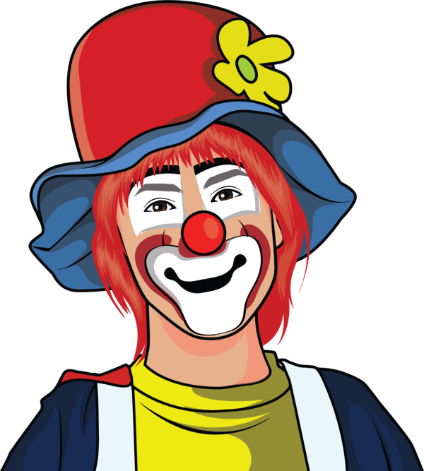 Free Clown Facial Expression Clown Nose Clipart Clipart Transparent Background