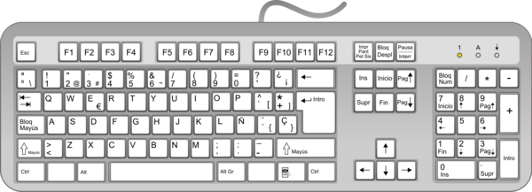 Free Office Computer Keyboard Text Input Device Clipart Clipart Transparent Background