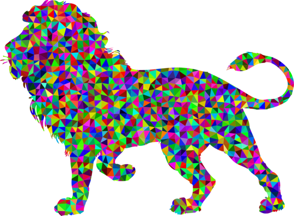 Free Lion Line Area Animal Figure Clipart Clipart Transparent Background