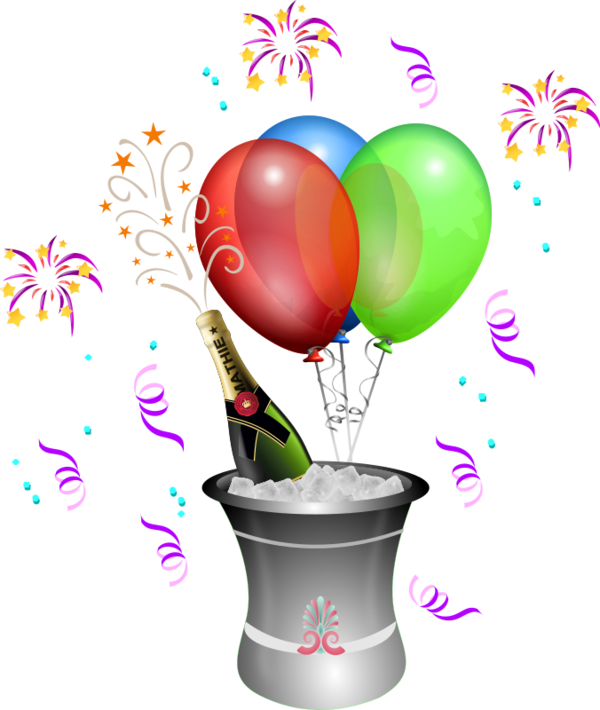 Free Birthday Balloon Flower Clipart Clipart Transparent Background