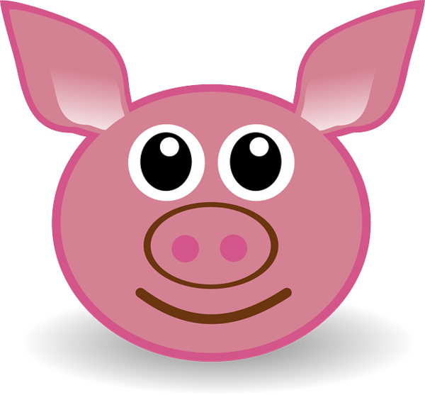 Free Pig Nose Head Smile Clipart Clipart Transparent Background