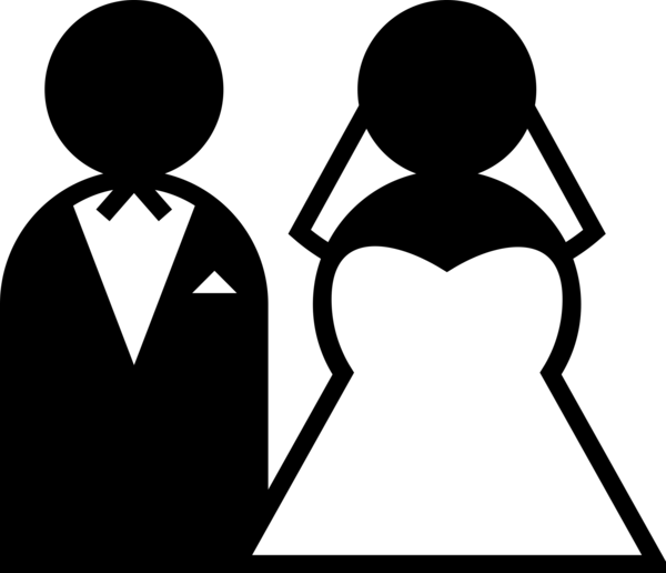 Free Wedding Black And White Silhouette Male Clipart Clipart Transparent Background
