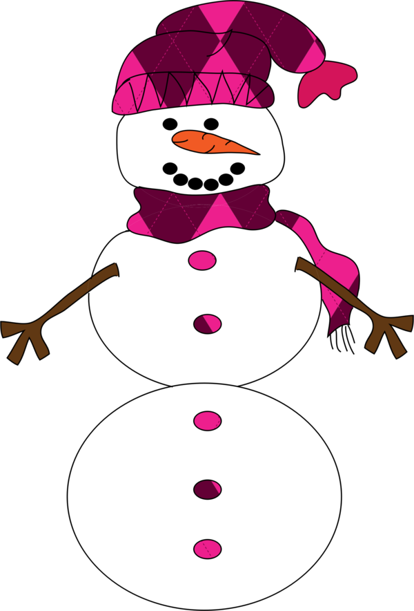 Free Christmas Snowman Nose Smile Clipart Clipart Transparent Background