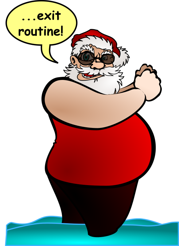 Free Christmas Cartoon Santa Claus Joint Clipart Clipart Transparent Background
