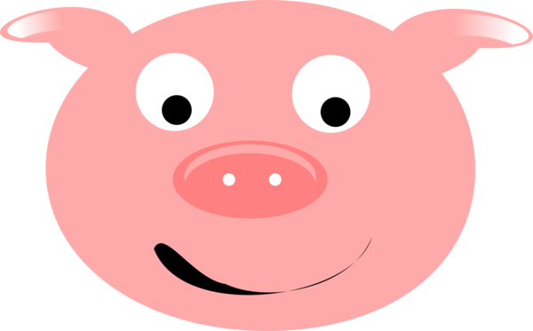 Free Pig Facial Expression Nose Pig Clipart Clipart Transparent Background