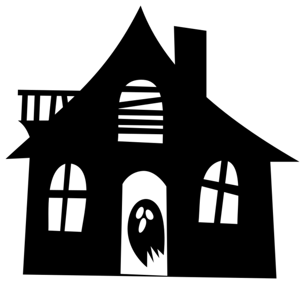 Free House Black And White Line Silhouette Clipart Clipart Transparent Background