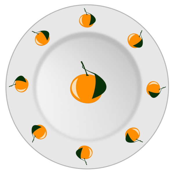 Free Fruit Dishware Plate Tableware Clipart Clipart Transparent Background
