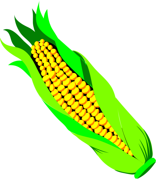 Free Fruit Leaf Corn On The Cob Sweet Corn Clipart Clipart Transparent Background