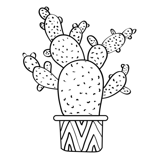 Free Cactus Flower Black And White Plant Clipart Clipart Transparent Background