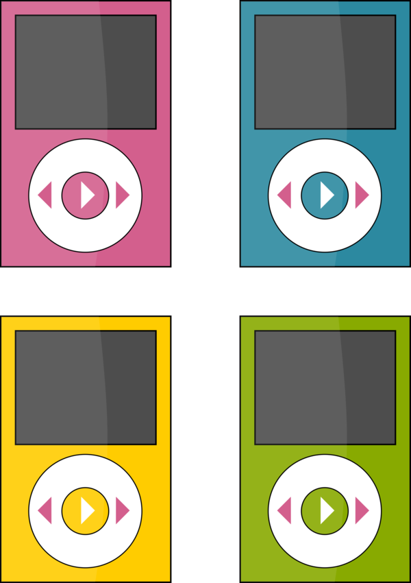 Free Phone Technology Ipod Portable Media Player Clipart Clipart Transparent Background