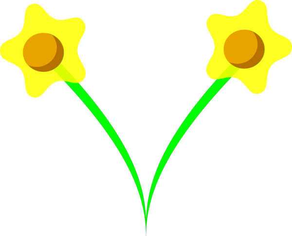 Free Daffodil Flower Leaf Plant Clipart Clipart Transparent Background