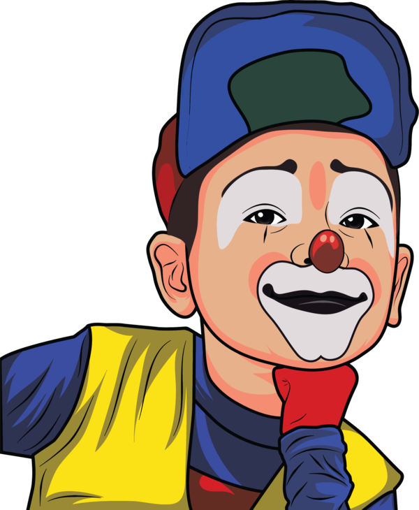 Free Clown Facial Expression Nose Cartoon Clipart Clipart Transparent Background
