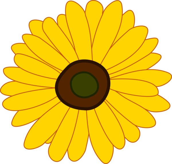 Free Gerbera Flower Sunflower Daisy Clipart Clipart Transparent Background