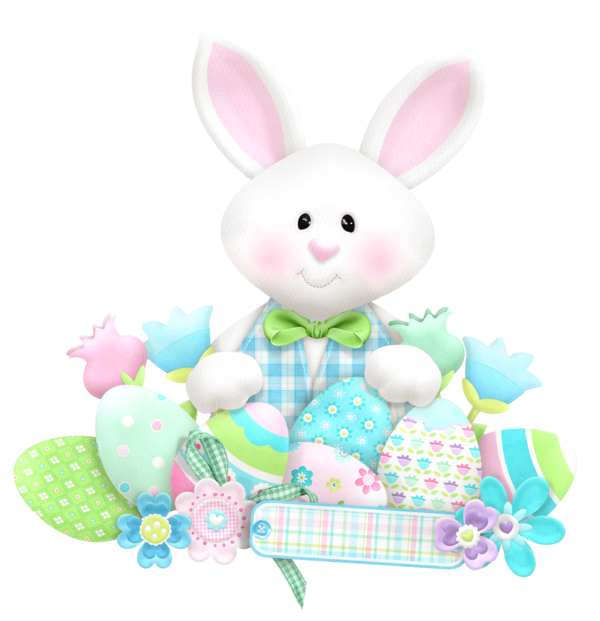 Free Rabbit Rabbit Stuffed Toy Easter Clipart Clipart Transparent Background