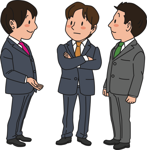 Free Tuxedo Social Group Standing Male Clipart Clipart Transparent Background