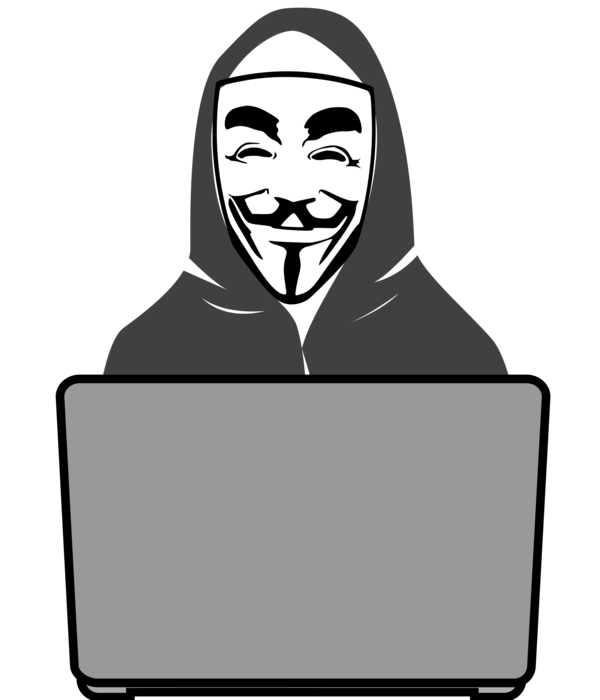 Free Hacker Face Facial Expression Black And White Clipart Clipart Transparent Background
