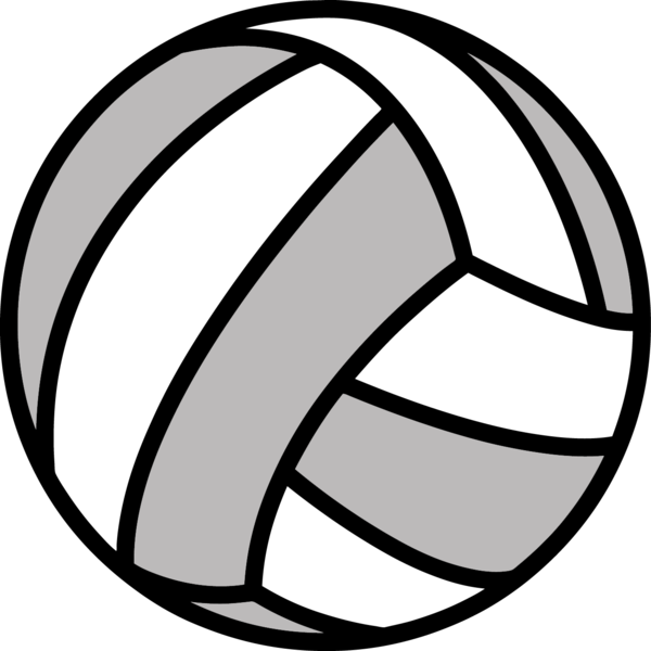 Free Volleyball Black And White Ball Circle Clipart Clipart Transparent Background
