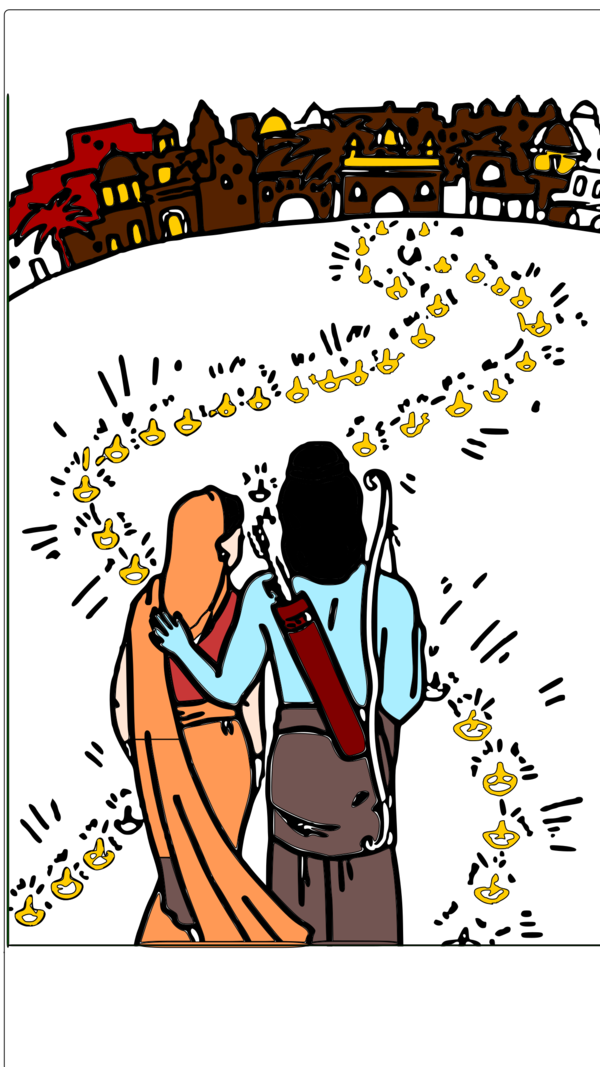 Free Diwali Text Cartoon Emotion Clipart Clipart Transparent Background