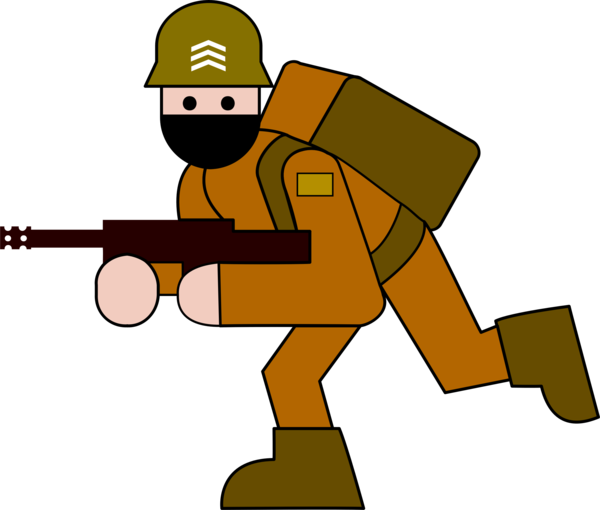 Free Army Cartoon Headgear Line Clipart Clipart Transparent Background