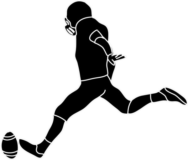 Free Rugby Footwear Joint Silhouette Clipart Clipart Transparent Background
