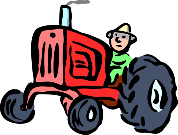 Free Farmer Vehicle Car Cartoon Clipart Clipart Transparent Background