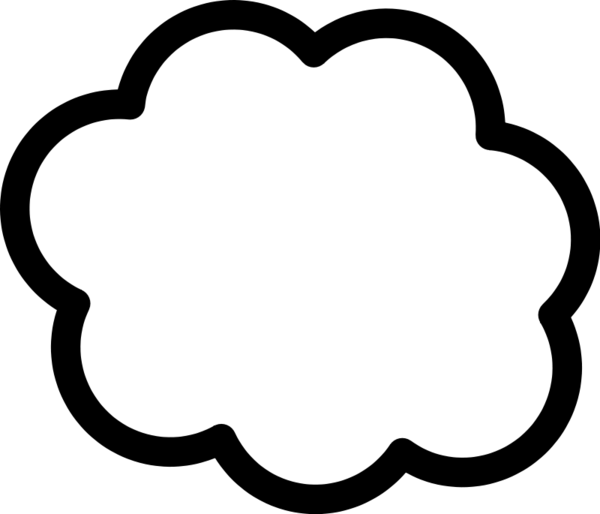 Free Cloud Black And White Heart Text Clipart Clipart Transparent Background