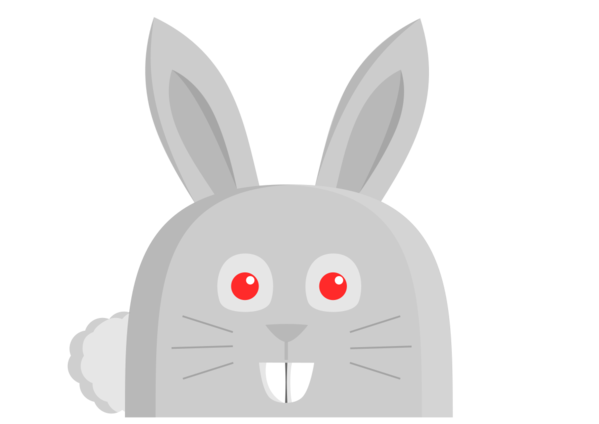 Free Rabbit Rabbit Nose Head Clipart Clipart Transparent Background