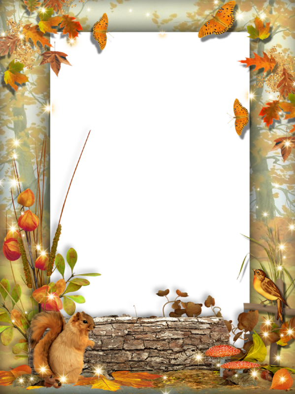 Free Autumn Picture Frame Tree Clipart Clipart Transparent Background