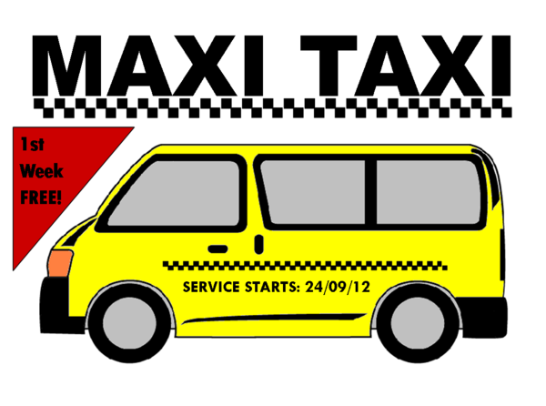 Free Taxi Vehicle Transport Text Clipart Clipart Transparent Background