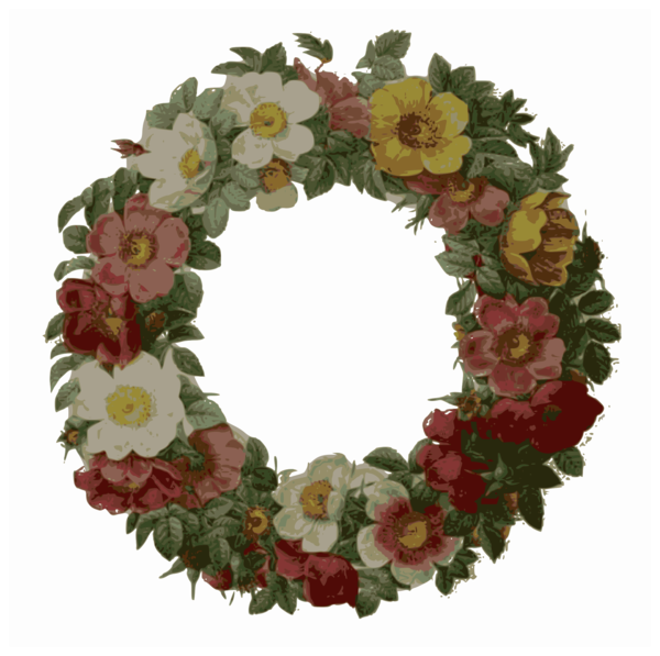 Free Garden Flower Wreath Flower Arranging Clipart Clipart Transparent Background