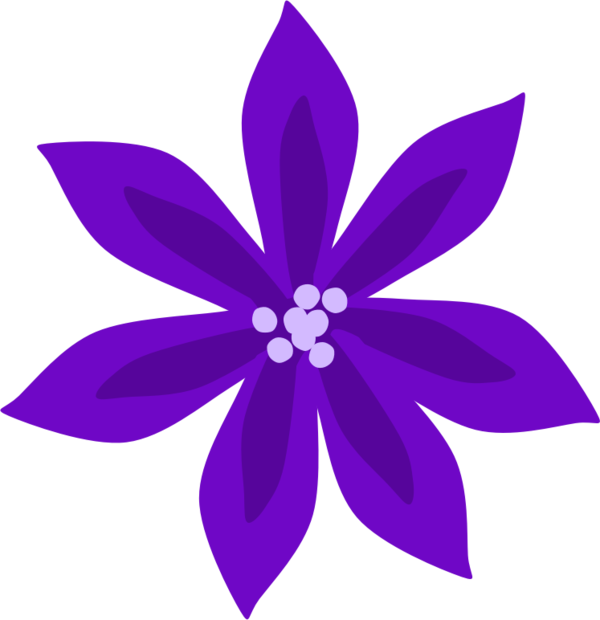 Free Lily Flower Violet Flora Clipart Clipart Transparent Background