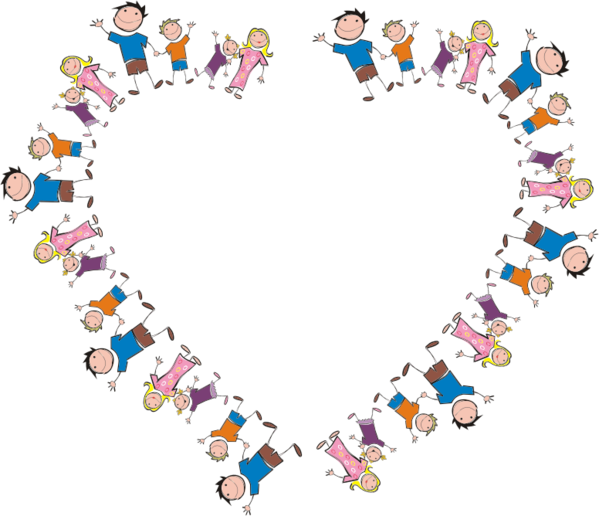 Free Family Heart Body Jewelry Line Clipart Clipart Transparent Background