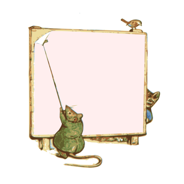 Free Rabbit Picture Frame Clipart Clipart Transparent Background