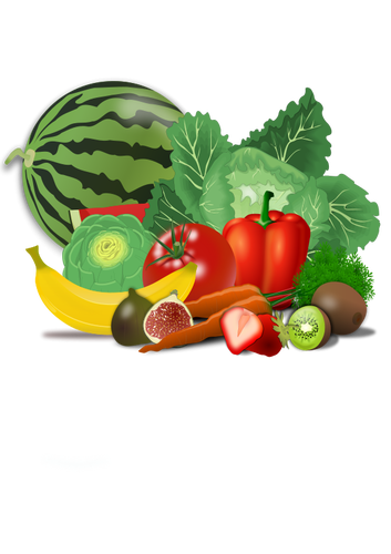 Free Fruit Natural Foods Vegetable Food Clipart Clipart Transparent Background
