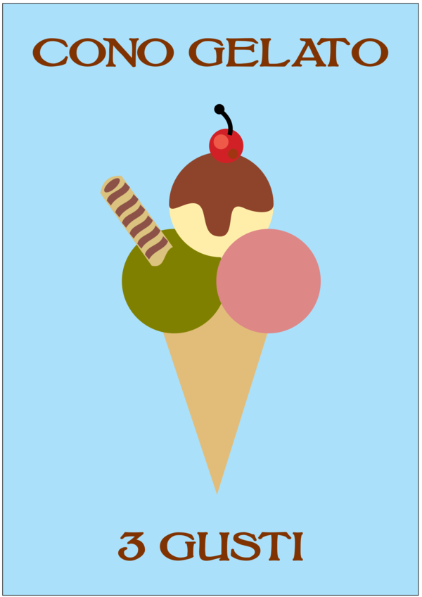 Free Ice Cream Text Line Ice Cream Cone Clipart Clipart Transparent Background